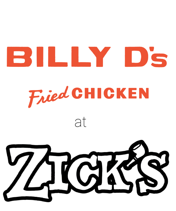 Billy D's at Zick's Logo